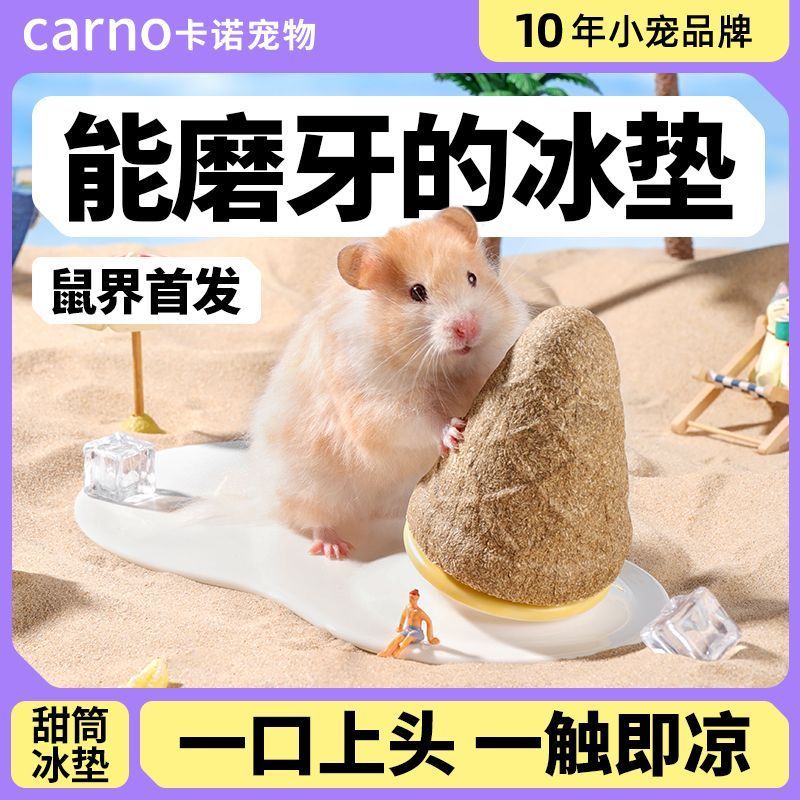 ** QY vida de animais de estimação * Almofada de gelo de Cone de Hamster Cama de cerâmica para animais de estimação Tape
