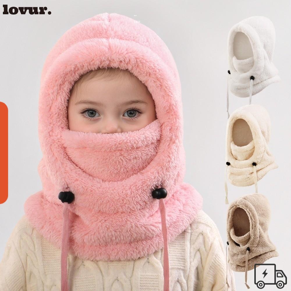 LOVUR Lenço De Chapéu De Peça Única , Chapéus Balaclava Quentes À Prova De Vento , Boné De Proteção De Ouvido De Pelúcia