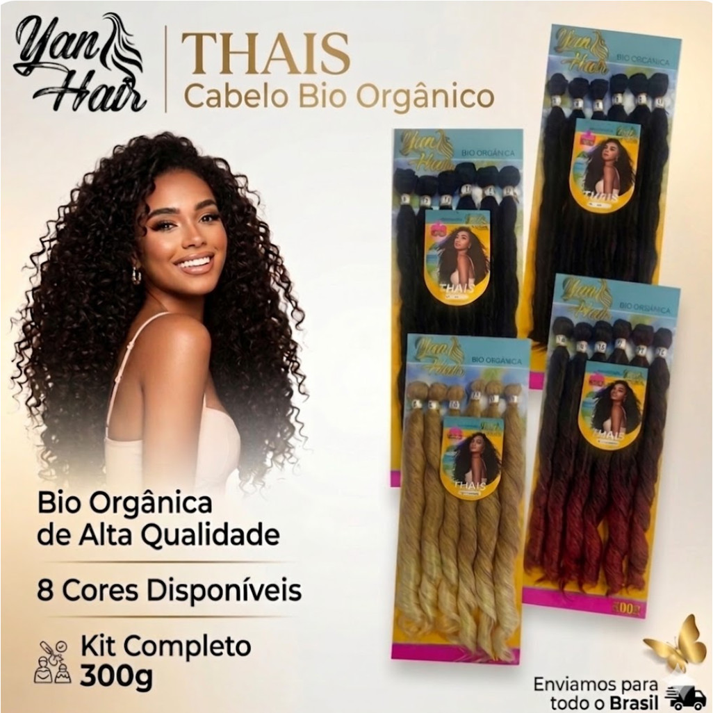 CABELO LISO ONDULADO  BIO ORGANICA PERLA modelo THAIS YANHAIR