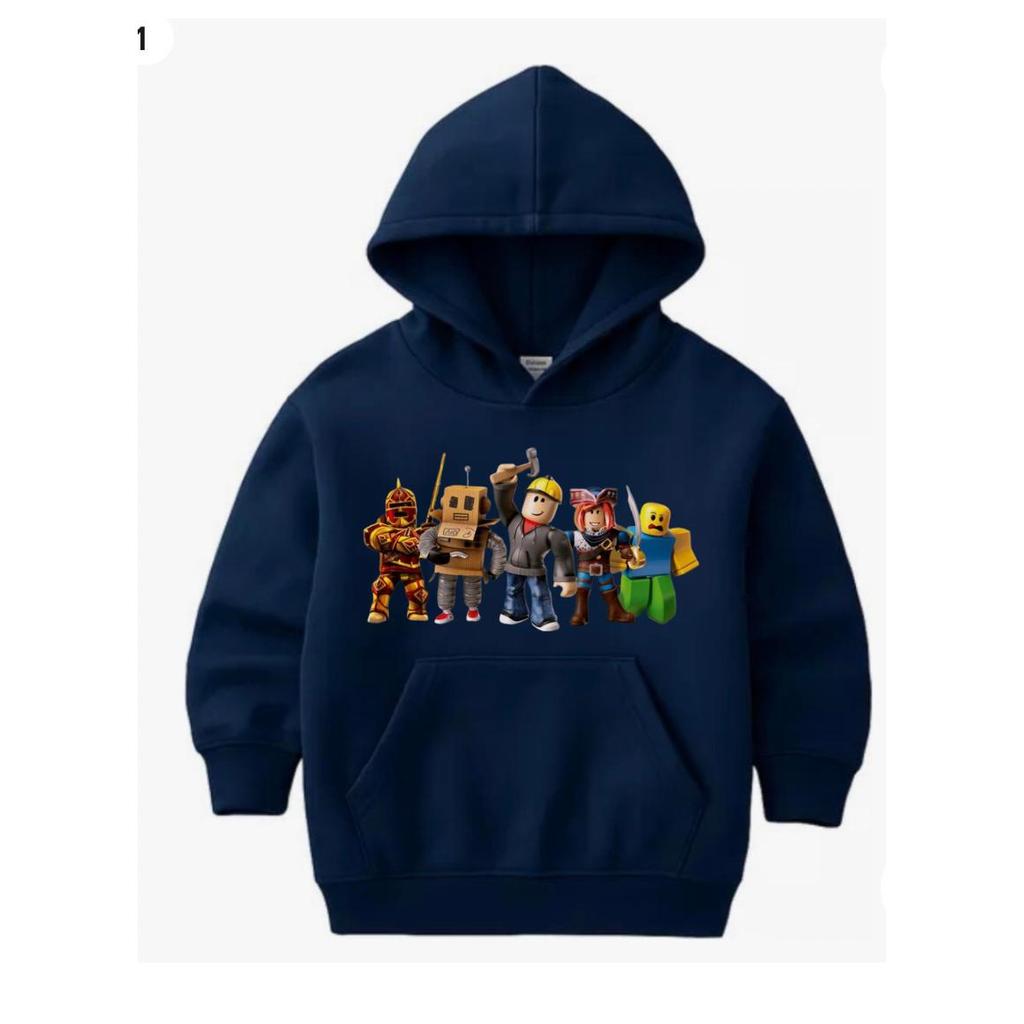Moletom Canguru Adulto Infantil Roblox Com Capuz Estampado Alta Qualidade Unissex Lançamento