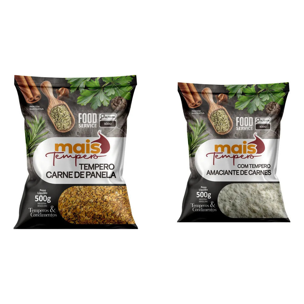 Kit Churrasco: Tempero Para Carne De Panela 1kg + Amaciante De Carne 1kg -  Oficial - OFICIAL