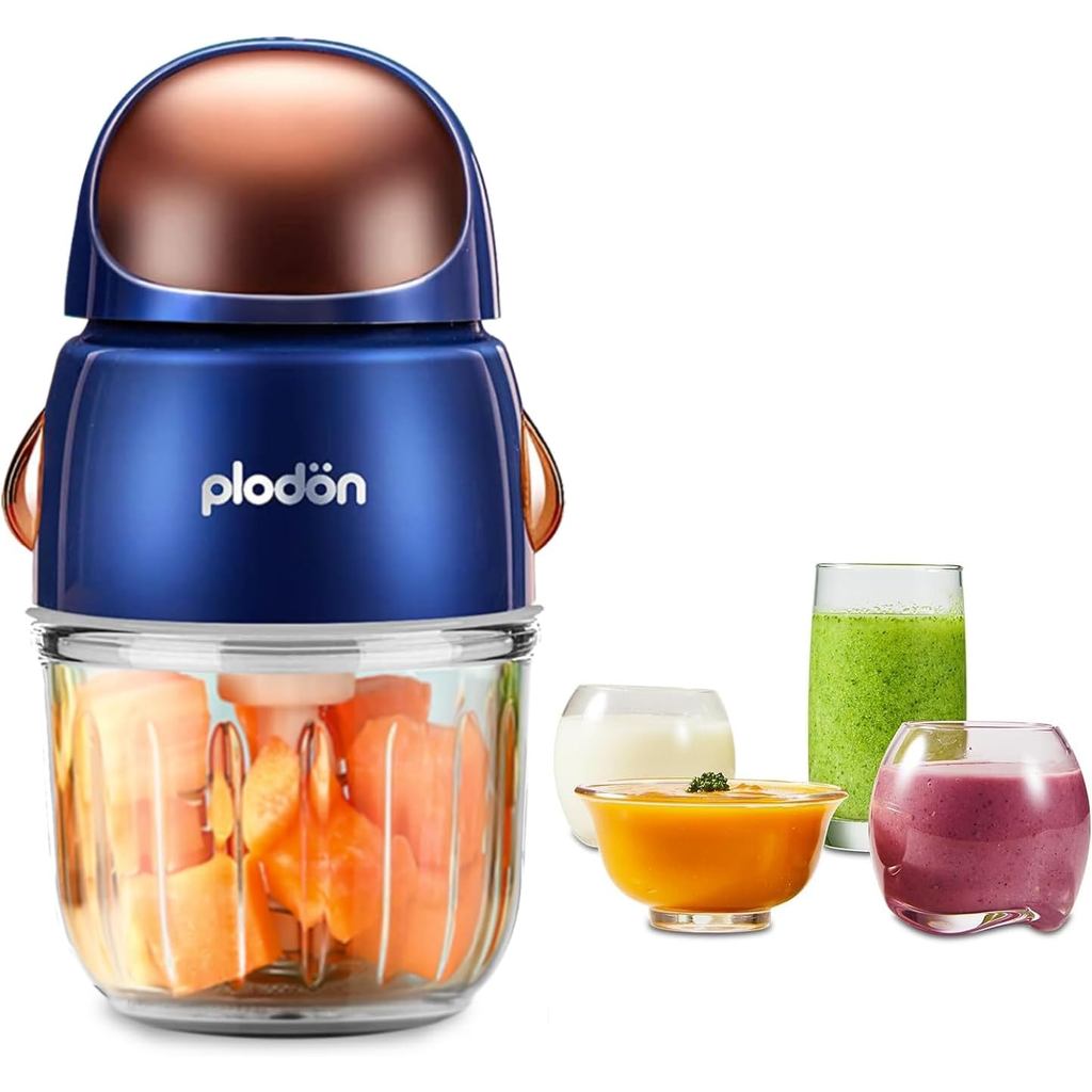 Processador de Alimentos para Bebês Mini, Bonito e Pequeno, Liquidificador de Purê, Moedor, Picador, Copo de 300ml, Tige