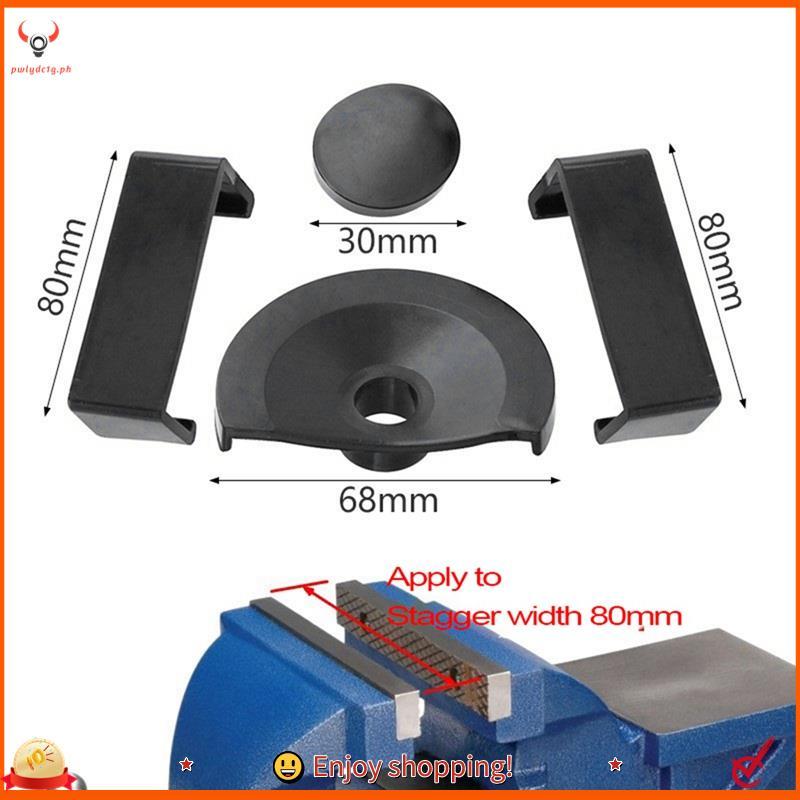 [edwiin77] 4 Pçs/Set 80mm Torno De Bancada Almofada De Borracha Almofadas Protetoras De Mesa De 360 Graus Braçadeira De 
