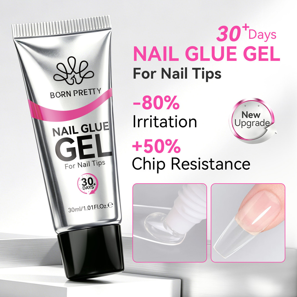 BORN PRETTY 30ml Gel Sólido Super Forte Da Colagem Do Prego , Cola Adesiva Para A Escultu…