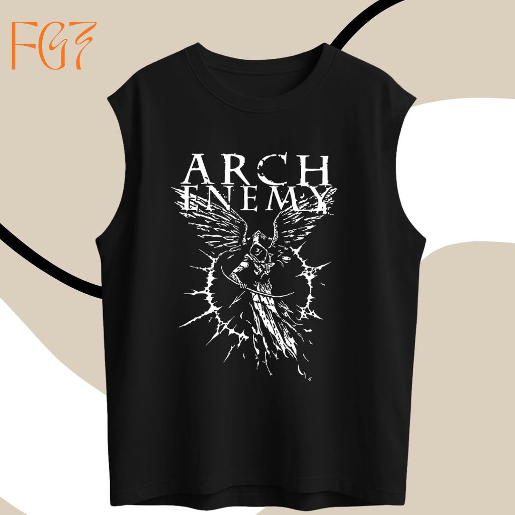 Regata Oversized Heavy Metal Arch Enemy Banda Death Metal Melodico Rock Anjo Caido Asas Caveira Musica Show Real