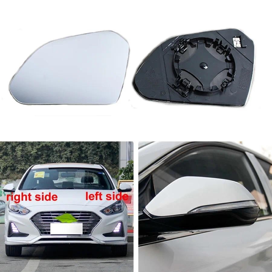 Para Hyundai Sonata 9th Geração 2015-2019 Porta Asa Espelho Retrovisor Lentes Exterior Lateral Lente De Vidro Com Aqueci