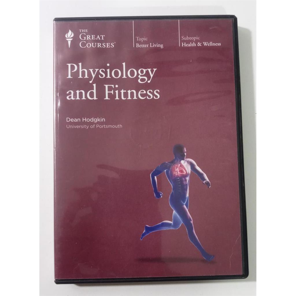 DVD Physiology and Fitness - Dean Hodgkin - Disco 1 e 6 direção The Great Courses
