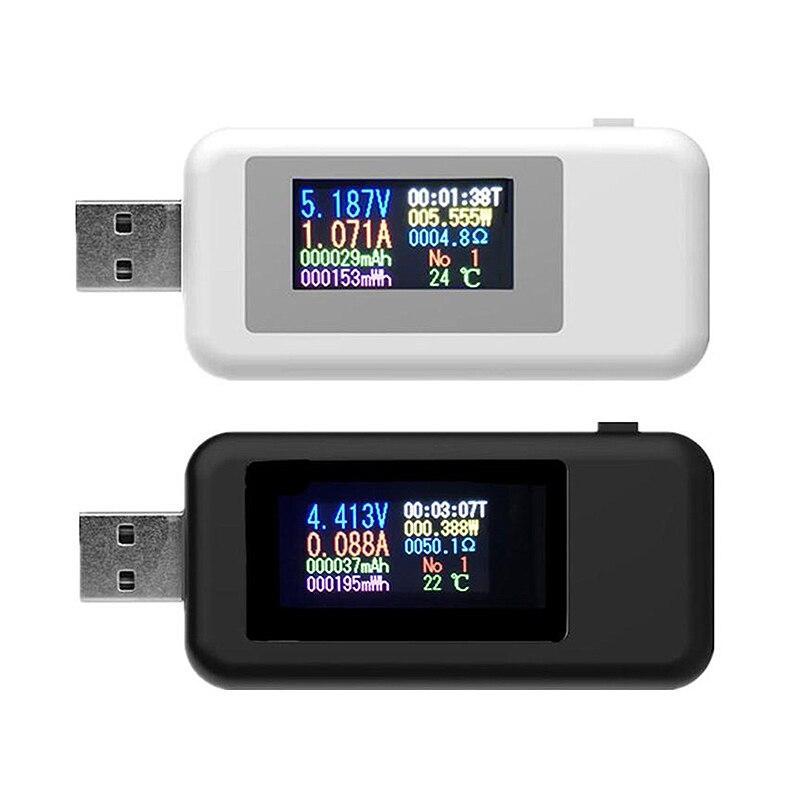 10 Em 1 Testador USB DC Voltímetro Digital Amperimetro Medidor De Tensão De Corrente Amp Volt Amperímetro