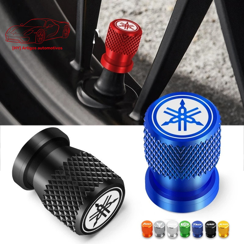 Tampa de Válvula de Pneu de Motocicleta Yamaha com Barra Antifurto