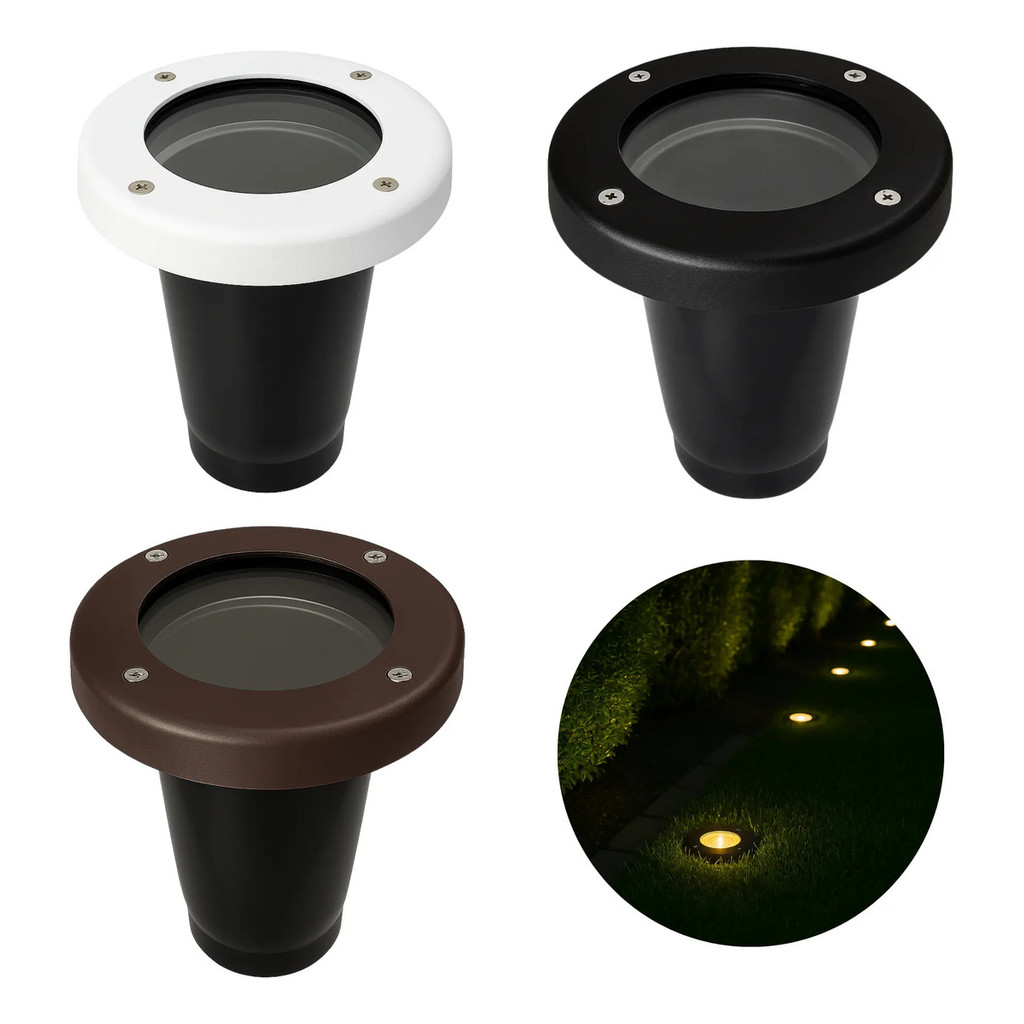 Embutido De Solo Iluminação Jardim Piso Par 20 Grade Com