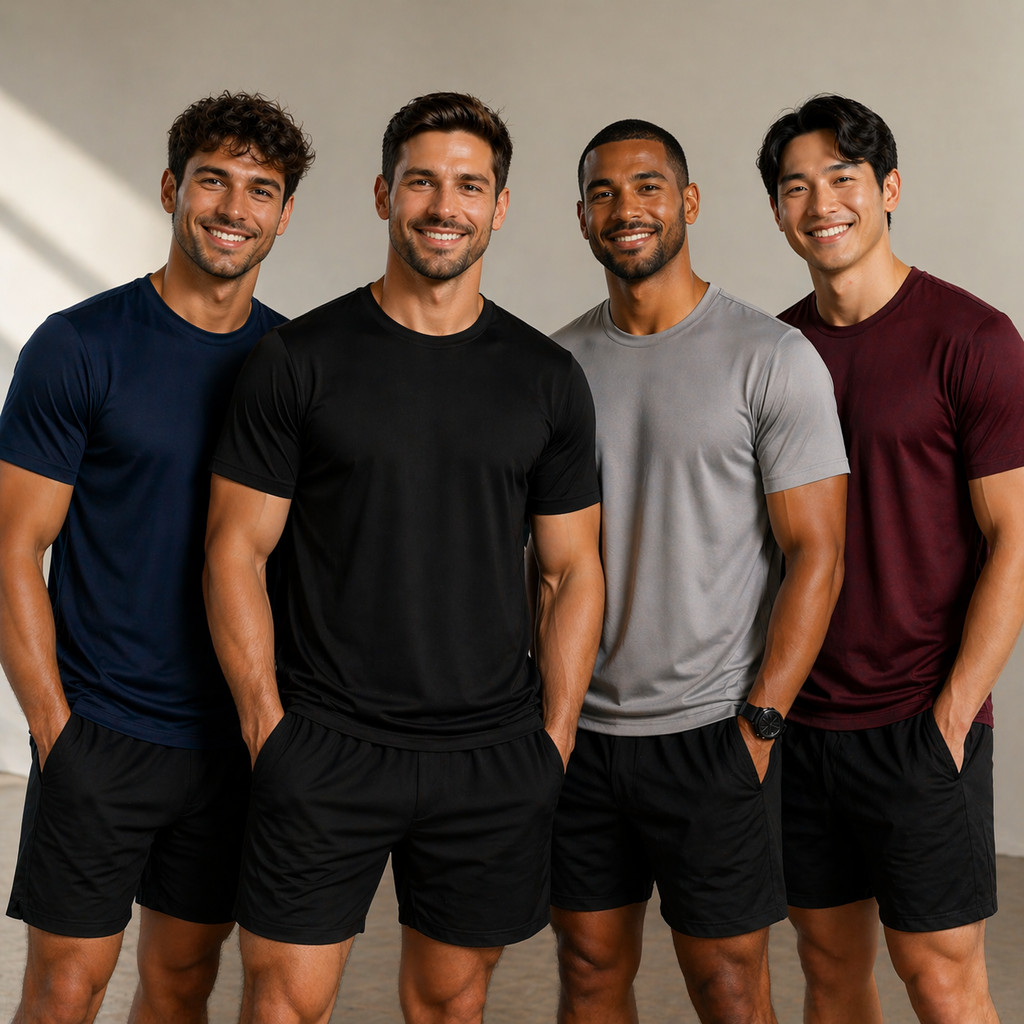 Kit 3 Camisetas Dry Fit Masculina Treino Academia Esportes Exercícios Lazer Corrida Cores Variadas