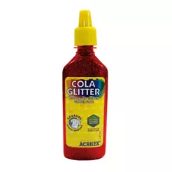 Cola glitter 23g vermelho 205 Acrilex
