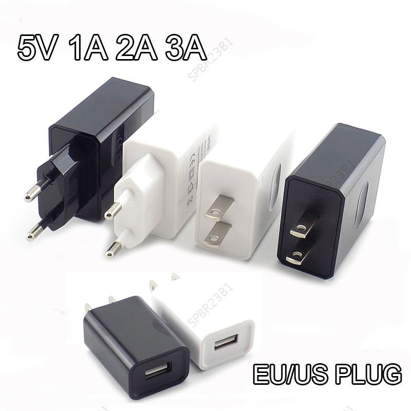 5V 1A 2A 3A Adaptador USB De Viagem Carregador De Telefone De Fonte De Alimentação Mesa De Parede Carregamento Banco De