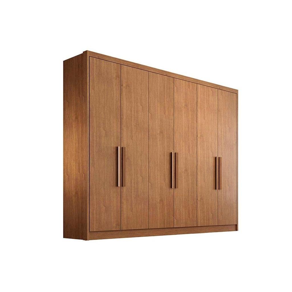 Guarda Roupa Casal 6 Portas e 6 Gavetas Rizon/Linea Cumaru - Novo Horizonte