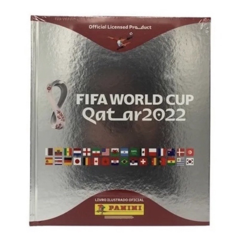 Copa Do Mundo 2022 - Álbum Capa Dura Prata - FIFA WORLD CUP QATAR 2022™️
