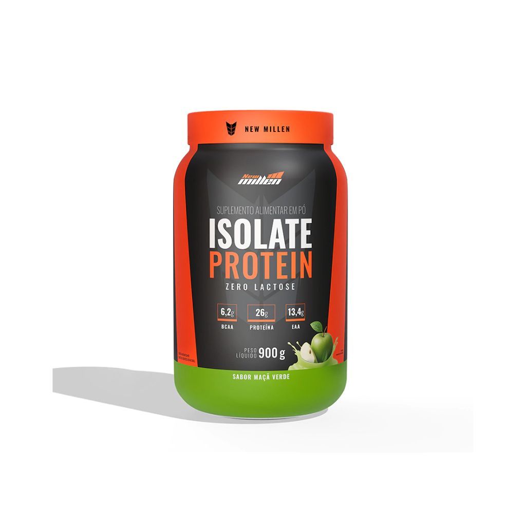 Isolate Protein 900g Pote maça Verde New Millen