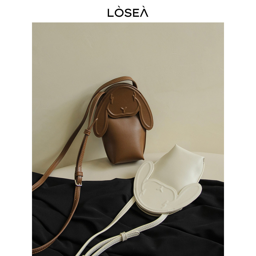 LOSEA coelho bolsa para celular feminina Mini bolsa pequena 2026 novo estilo bolsa feminina bolsa de ombro bolsa mensage