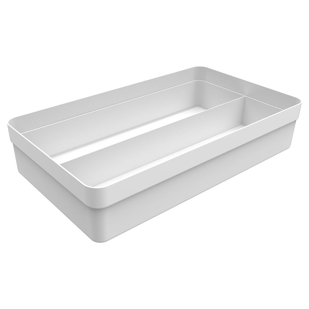 Organizador de Gavetas Logic 2 Divisórias 20x34,5cm Branco - Ou