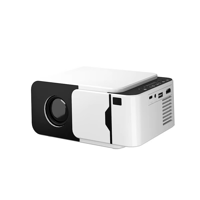 Projetor Mini T5 Android 13 4K Smart WiFi 150 Lumens LCD LED 3D Portátil de Curta Distância