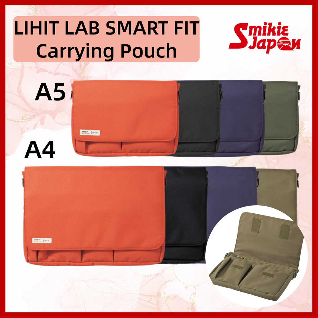 LIHIT LAB SMART FIT Carrying Pouch Tablet Organizer Bag A5 / A4 Direct from Japan