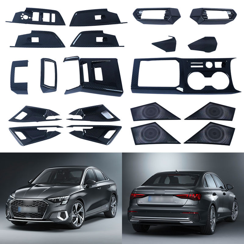 Adequado para 21 tipos de Audi A3 Interruptor de vidro Tampa da buzina Tigela da porta interna Estrutura de engrenagem d