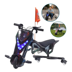Moto Elétrica Drift 250W Importway 25km/h Infantil Bateria Recarregável LED
