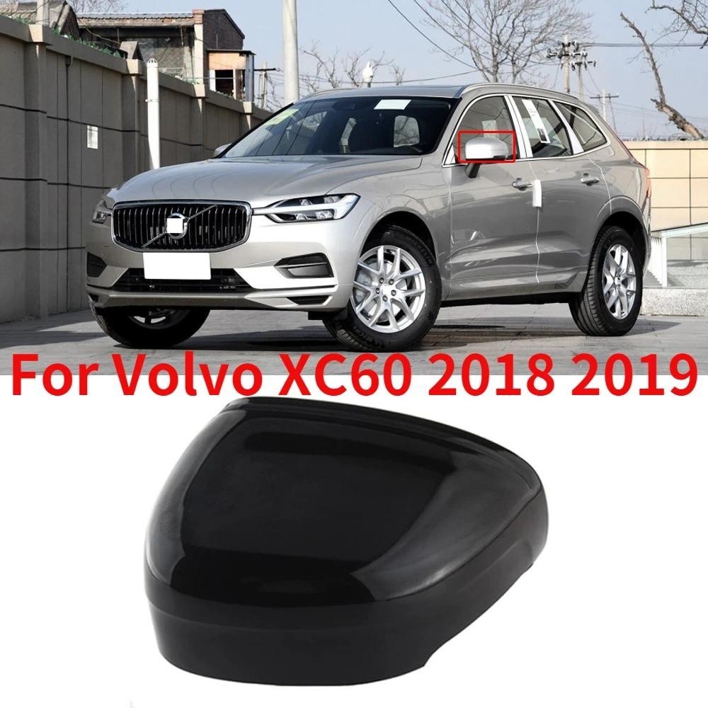 CAPQX Para Volvo XC60 2018 2019 Carro Exterior Espelho Retrovisor Capa Fora Do Lado Tampa Escudo Titular Sem Pintura