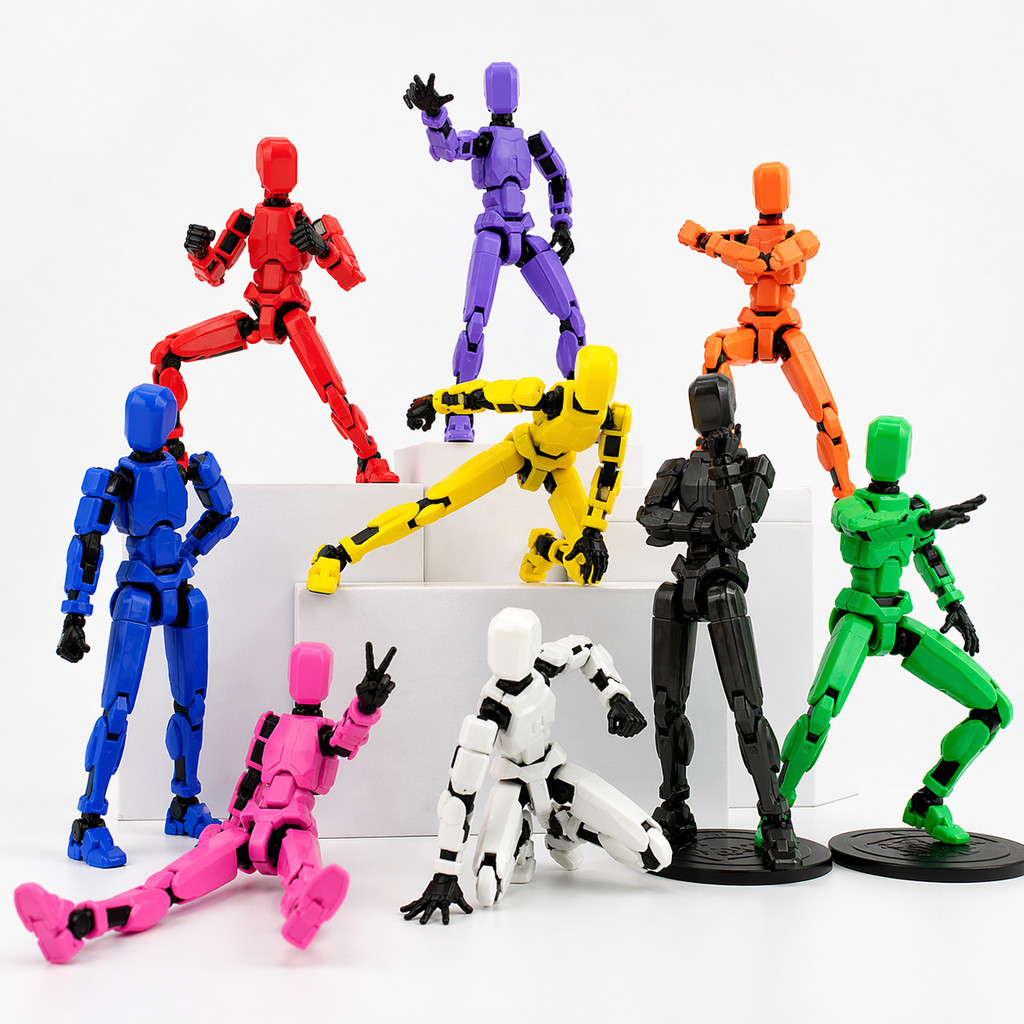 Boneco 100% Articulado para Montagem Dummy 13 Figura de Ação Brinquedo Presente Infantil Divertido
