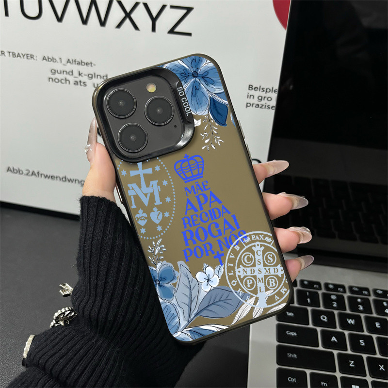 Capinha Capa O Guardião de São Bento ​Para iPhone 11 13 xs max 12 14 15 16 pro max 16 8 Plus capinha anti impacto