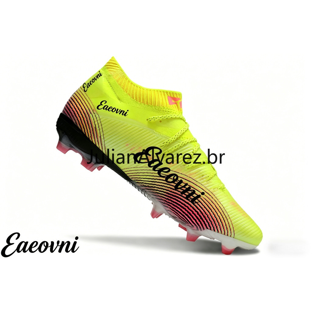 042603 Eaeovni Botas Masculinas De Futebol FG Field High Top Mulheres Chuteiras Campo