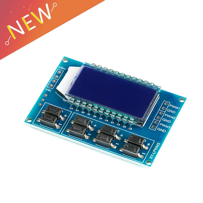 Gerador De Sinal De 3 Vias , 1Hz-150Khz , Placa PWM , Ciclo De Trabalho De Frequência De Pulso , Módulo Ajustável , Disp