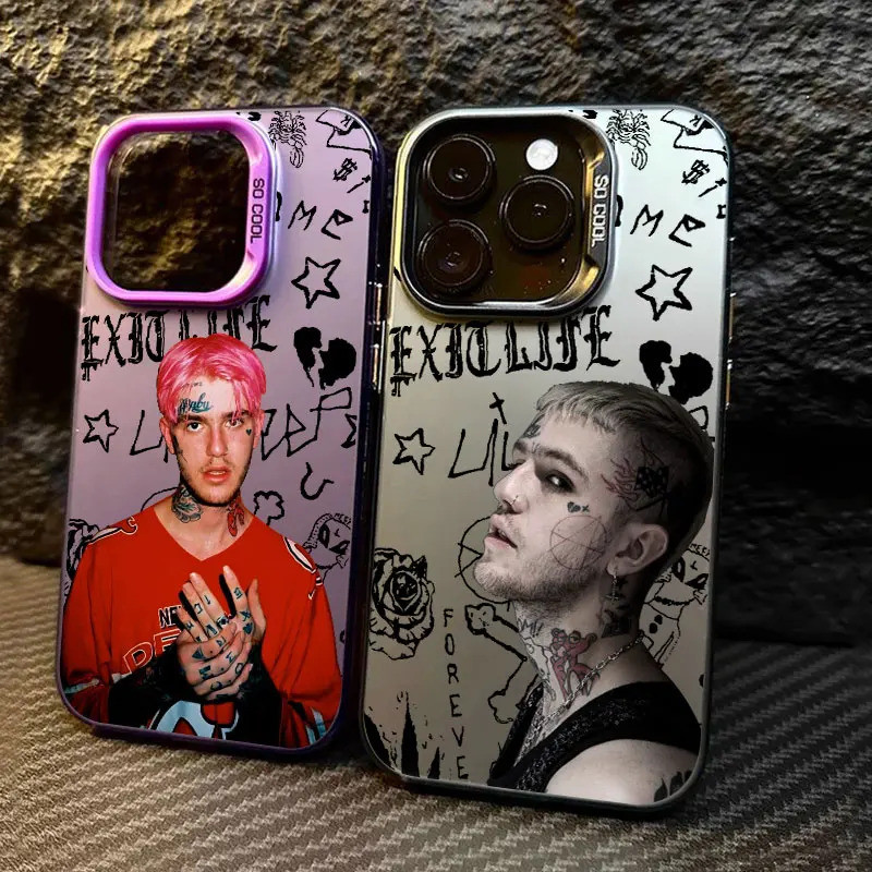 Capa de Luxo à Prova de Choque Rapper Lil Peep HellBoy para Apple iPhone 16e 16 14 15 13 11 Pro Max Plus 12 13 Mini 16e