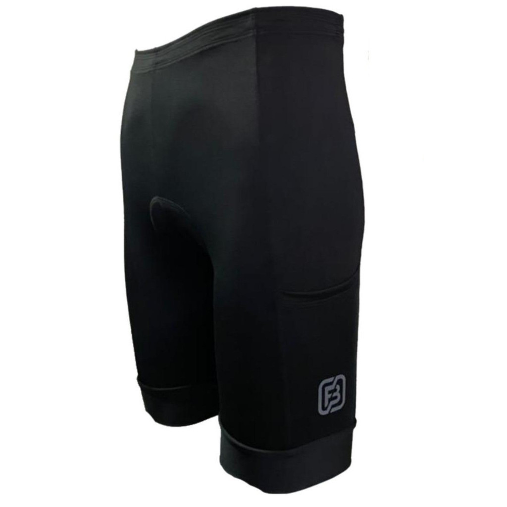 BERMUDA CICLISMO FREE BIKE FORRO EM GEL - PRETO