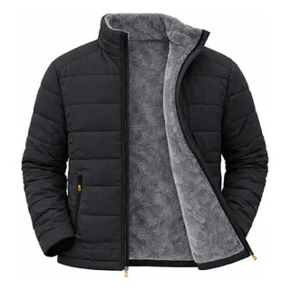 Jaqueta Masculina De Pelúcia Grossa Quente CASACO FORRADA FLANELADA PUFFER BOBOJACO