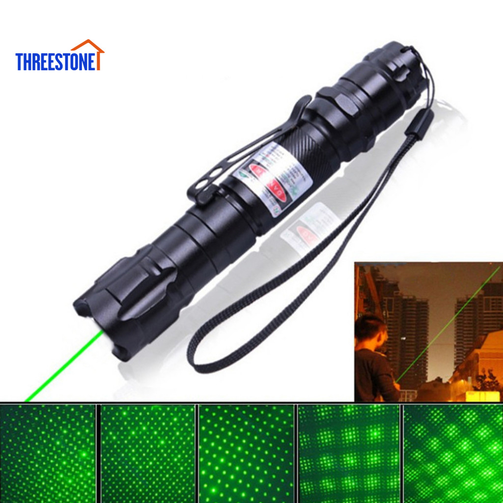 Long-lasting Switch Lasers Pen Daylight Visible Green Beam High Power Laser Pointer with Rechargeable 18650 Battery Long