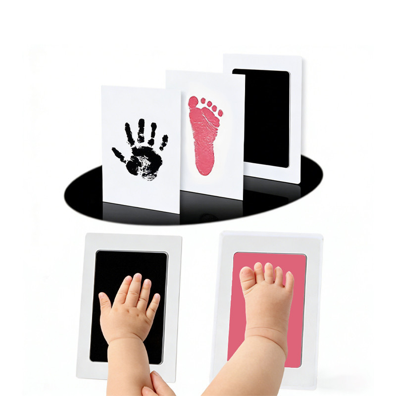 Kit de Impressão de Lembranças para Bebê Recém-Nascido com Tinta Não Tóxica, Criativo e Seguro para Cuidados com o Bebê 