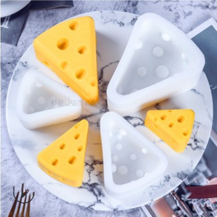 3D queijo queijo Saliva porco forma queijo Mousse bolo sorvete geléia pudim cozimento molde de Silicone