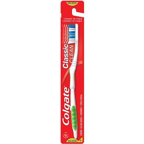 Escova Dental Classic Longa Cerdas Médias Adulto Colgate 1 Unidade