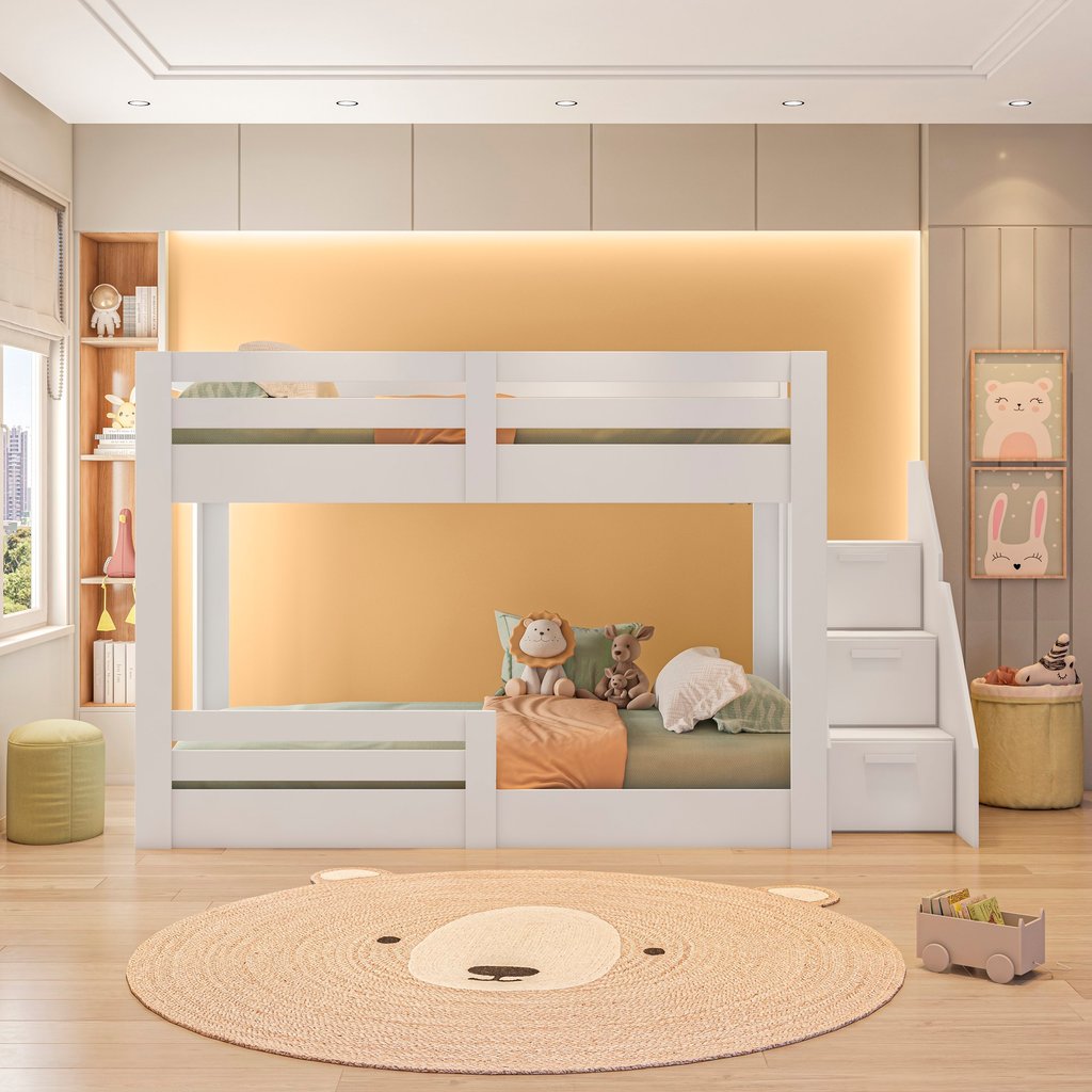 Beliche Montessoriano Star Plus com Grade Casatema MadeiraOriginals Branco
