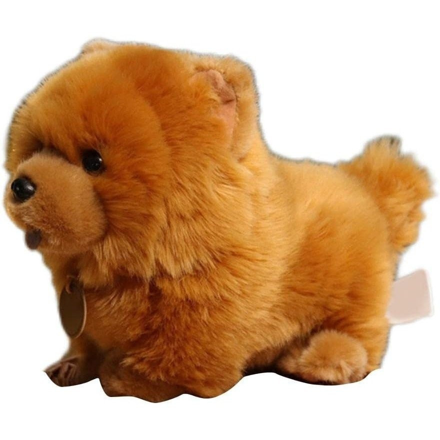 Brinquedo de Pelúcia de Cor Natural, Brinquedo de Pelúcia de Pug Fofo de 10 Polegadas, Animal de Cachorro Macio, Decoraç