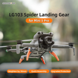 Para DJI MINI 5 Pro: Trem de Pouso Elevado, Extensões de Suporte Tipo Aranha, Protetor de Pernas para Acessórios de Dron