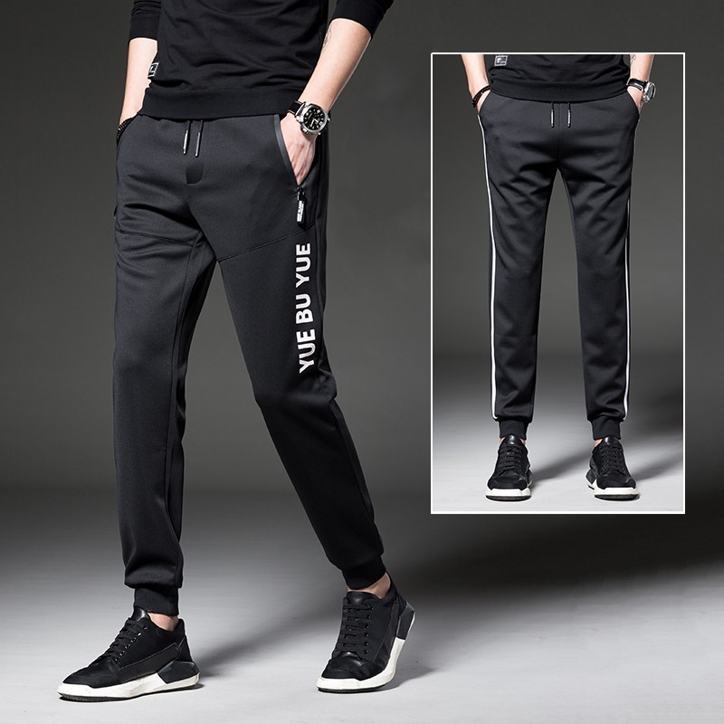 Outono calças esportivas masculinas novo estilo Casual solto estudante na moda versão coreana tornozelo comprimento calç