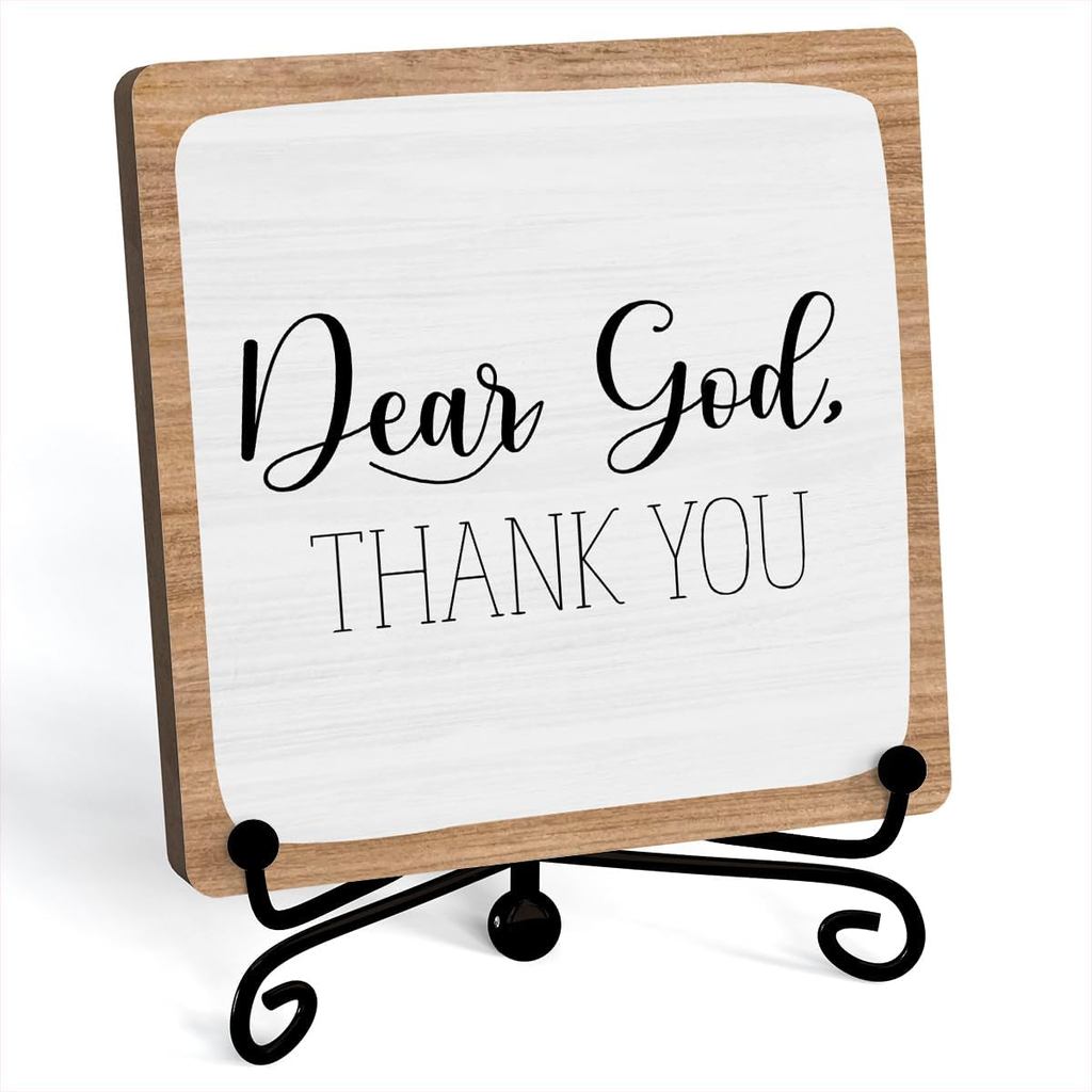 Decoração para Casa, Decoração de Mesa e Prateleira Estilo Fazenda, Acessórios de Decoração Cristã para Escritório e Cas