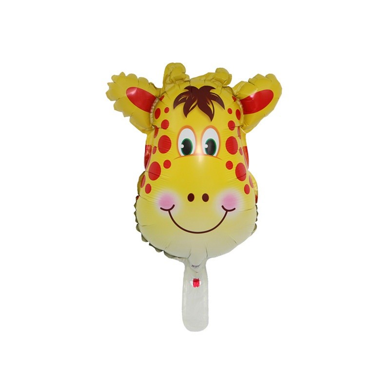 Balão Metalizado Girafa Safari Centro de Mesa 32cm Festa Decoração Enfeite Lembrancinha