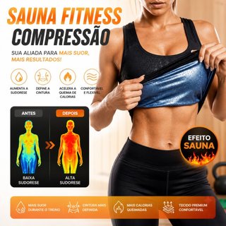 Cinta Regata Modeladora Feminina – Efeito Sauna, Slim e Corrige Postura