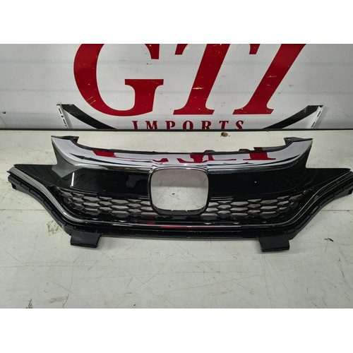 Grade Honda Fit 2018 / 2021 Com Friso Cromado Preto Cromado