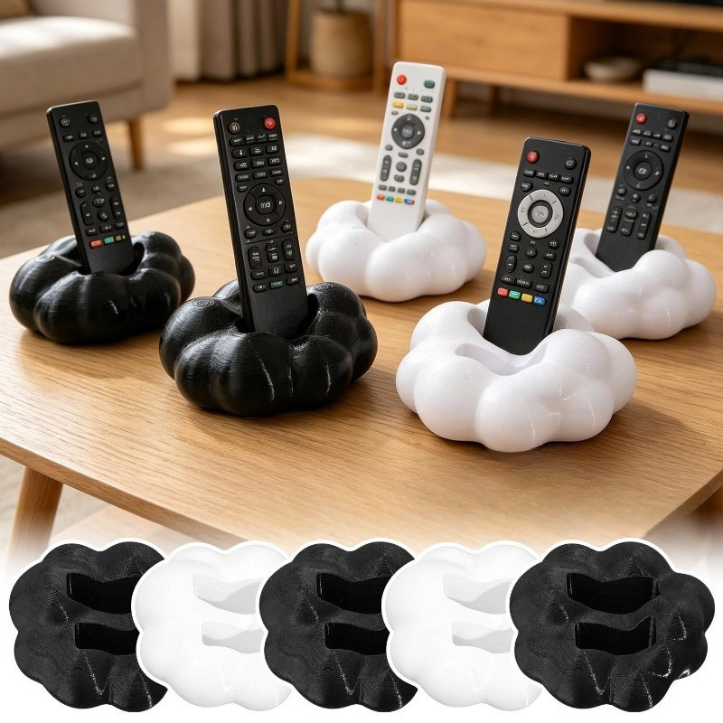 Suporte De Controle Remoto Em Forma De Nuvem 3D De 2-1 Unidade-Caixa De Armazenamento De Mesa-Lâmpada-slot Duplo , Econo