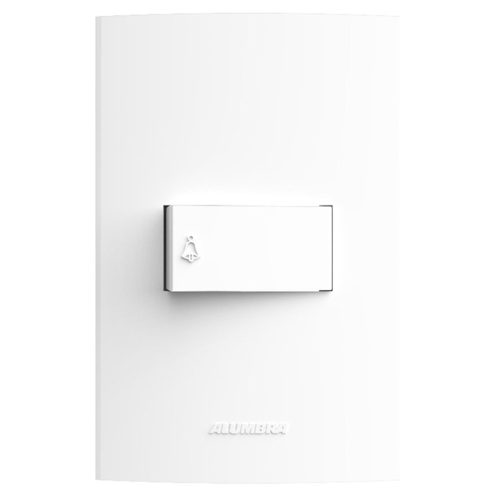 Conjunto Pulsador Campainha 10A 250V ~ com Placa 4x2 Inova Pró Alumbra
