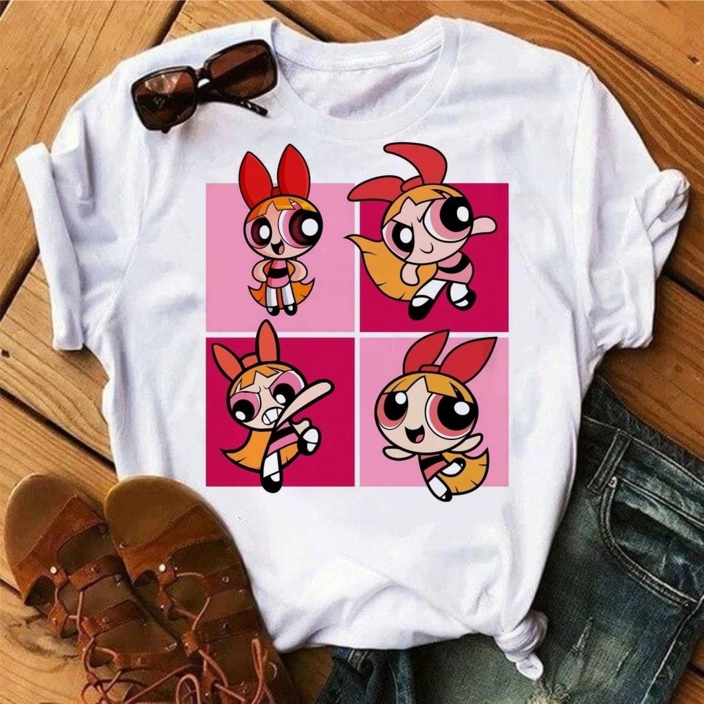 Camiseta Estampada Inspirado Super Poderosas Desenho Florzinha Unissex 100% Algodão Frete Grátis Rápido Plus Size