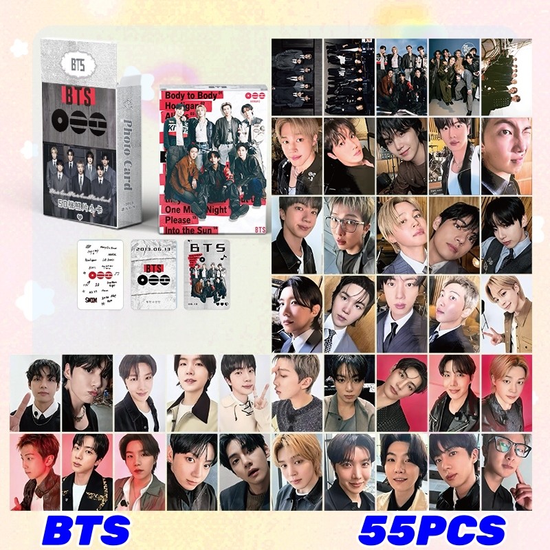 55pcs/box JUNGKOOK SOLO Álbum Sete Cartões Fotográficos Lomo JK Kpop Postais Pronto Estoque SX
